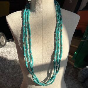 RARE 1999 Multi-Strand Turquoise Long Necklace | Avon | Western